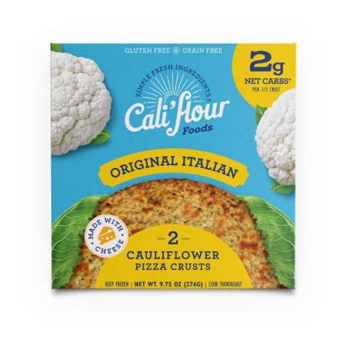 Cali'flour Foods Original Italian Cauliflower Pizza Crusts Perspective: front