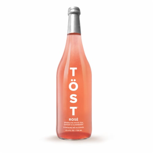 Tost® All Natural Rose Alcohol Free Sparkling Refresher Perspective: front