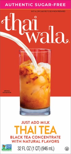 Thaiwala Authentic Sugar-Free Thai Tea Perspective: front