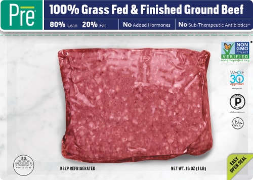 Pre 80% Lean Ground Beef Perspective: front
