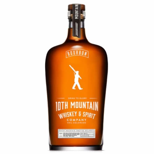 10th Mountain Bourbon Whiskey Perspective: front
