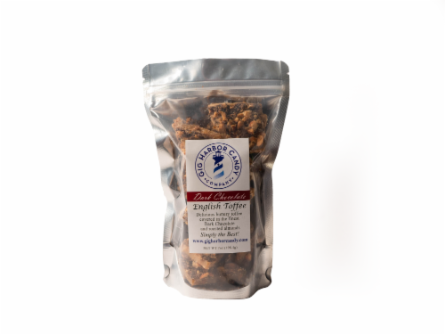 Gig Harbor Candy Company Dark Chocolate English Toffee Perspective: front