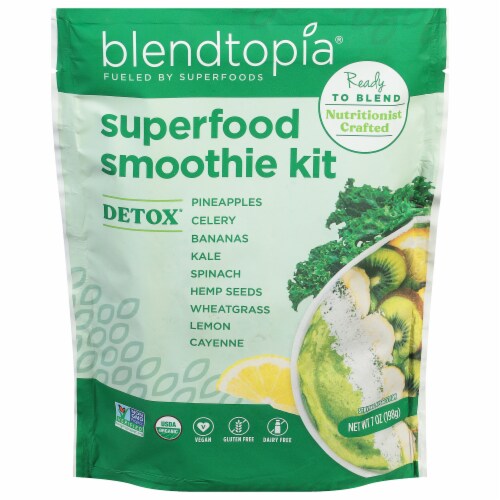 Blendtopia® Detox Superfood Smoothie Kit Perspective: front