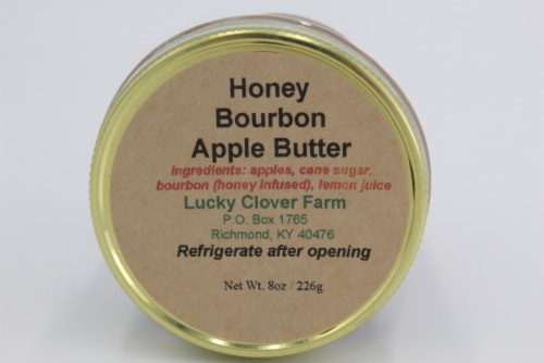 Lucky Clover Farm Honey Bourbon Apple Butter Perspective: front