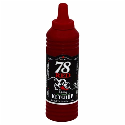 78 Red Spicy Ketchup Perspective: front