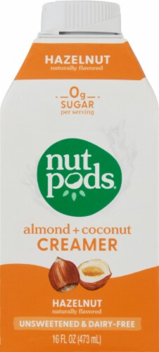 nutpods® Unsweetened Hazelnut Almond + Coconut Creamer Perspective: front