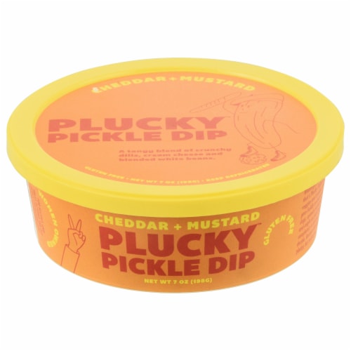 Plucky™ Pickle Dip Cheddar & Mustard Perspective: front
