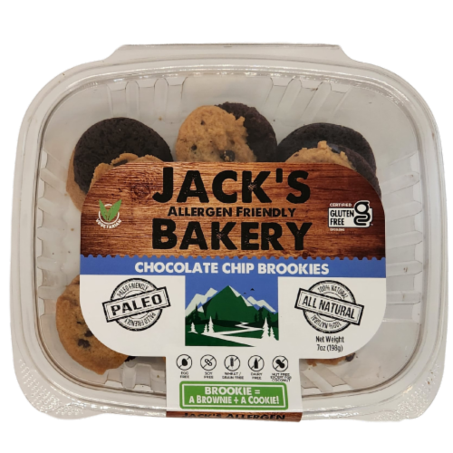 Jack's Allergen Friendly Chocolate Chip Brookies Perspective: front