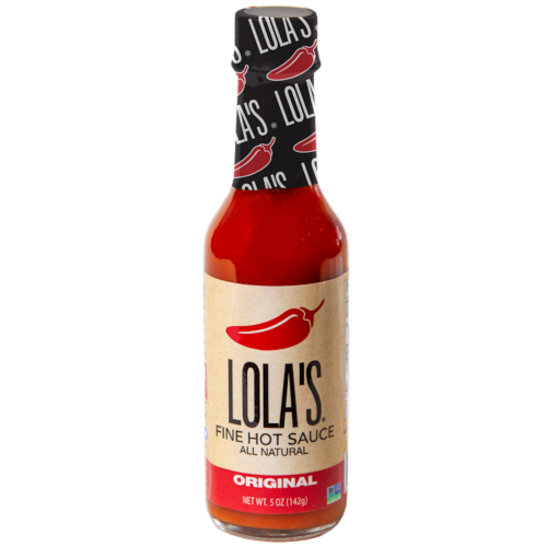 Lola's® Original Fine Hot Sauce Perspective: front