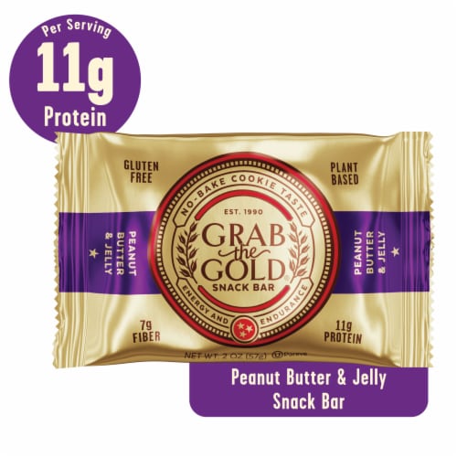Grab the Gold® Peanut Butter and Jelly Snack Bar Perspective: front