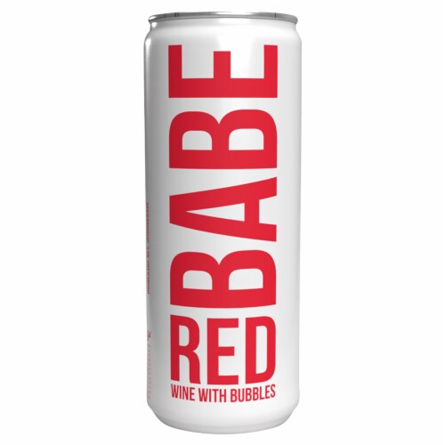 Babe Red Wine with Bubbles Flavored Hard Beverage Single Can Perspective: front