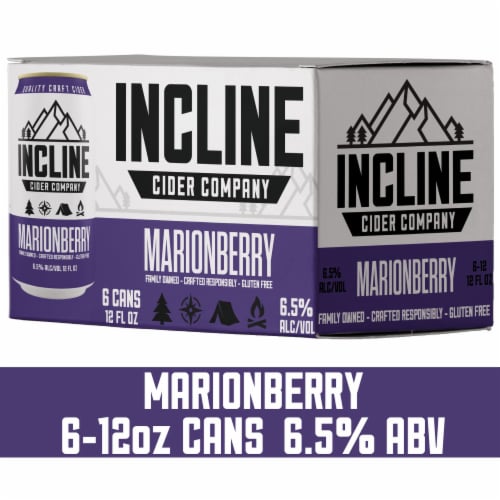 Incline Cider Company Marionberry Craft Cider Perspective: front