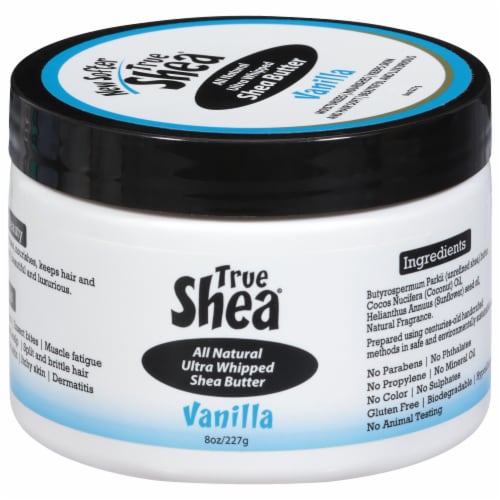 True Shea® All Natural Vanilla Ultra Whipped Shea Butter Perspective: front