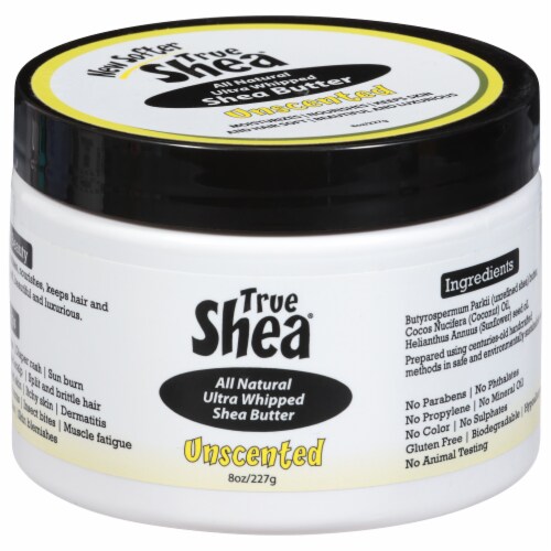 True Shea® Unscented Ultra Whipped Shea Butter Perspective: front