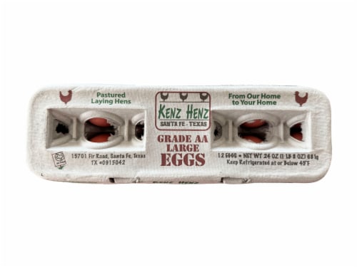 Kenz Henz Large All-Natural Pastured Eggs Perspective: front