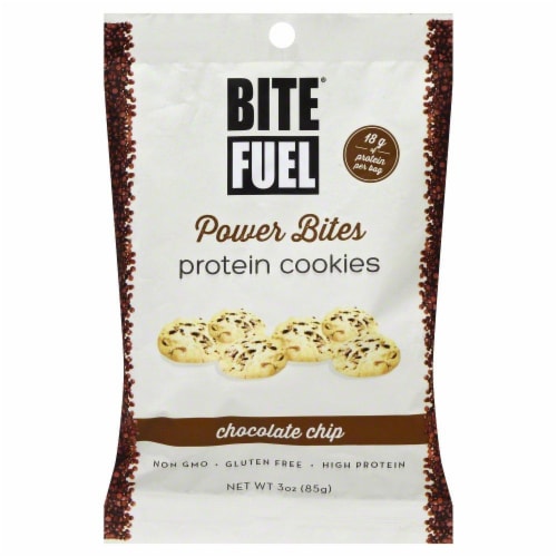 Bite Fuel Chocolate Chip Protein Cookies Perspective: front