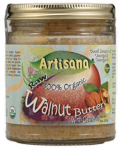 Artisana Organics Raw Organic Walnut Butter Perspective: front