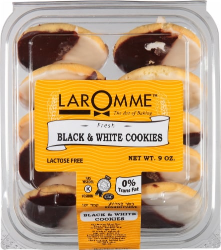Laromme™ Black and White Iced Cookies Perspective: front