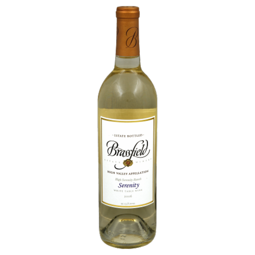 Brassfield Estate Winery Serenity White Table Wine Perspective: front