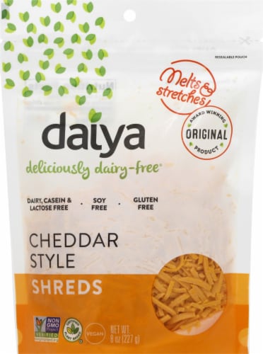 Daiya Dairy Free Cheddar Style Vegan Cheese Shreds Perspective: front