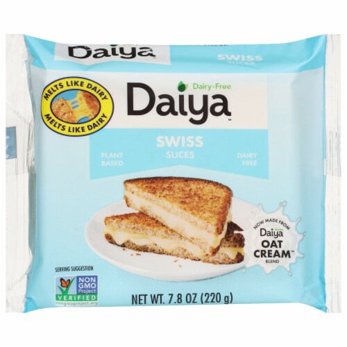 Daiya™ Dairy Free Swiss Sliced Cheese Perspective: front
