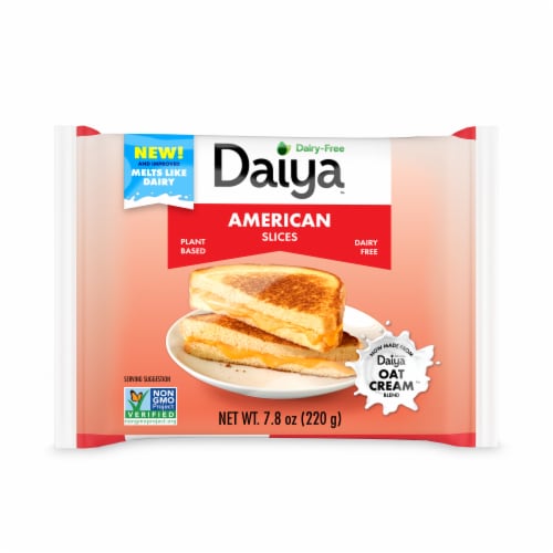 Daiya Dairy Free American Style Vegan Cheese Slices Perspective: front