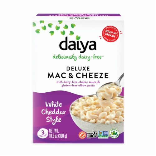 Daiya Dairy Free Gluten Free White Cheddar Style Vegan Mac and Cheese Perspective: front