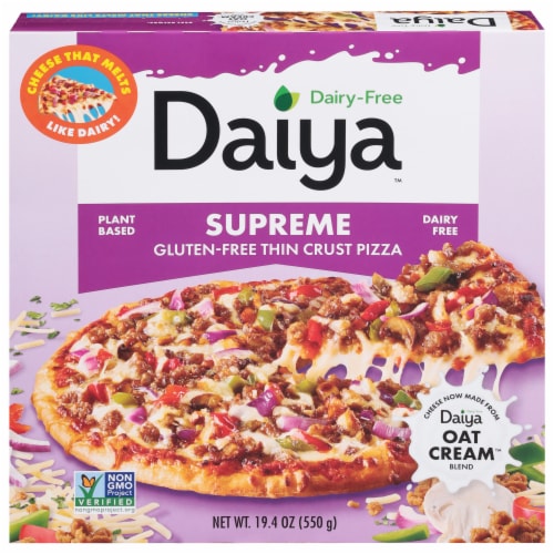 Daiya™ Dairy Free Gluten Free Supreme Pizza Perspective: front