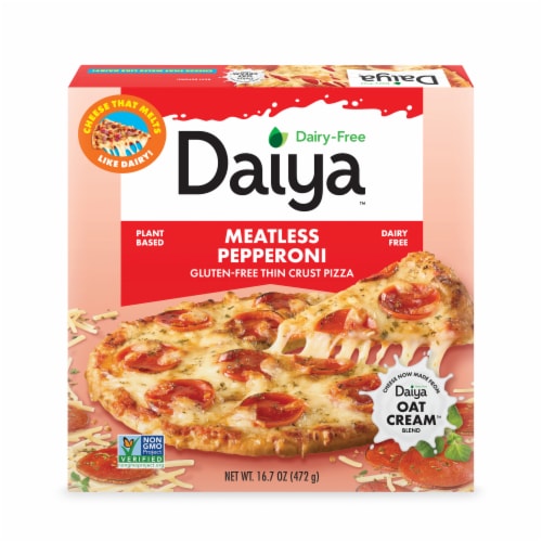 Daiya Dairy Free Gluten Free Meatless Pepperoni Vegan Frozen Pizza, 16. ...