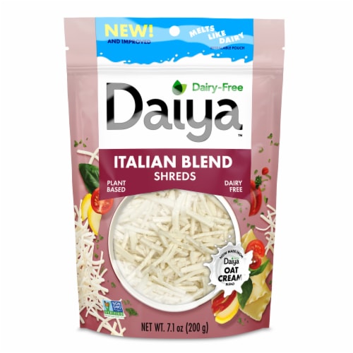 Daiya Dairy Free Italian Blend Cheese Shreds Perspective: front