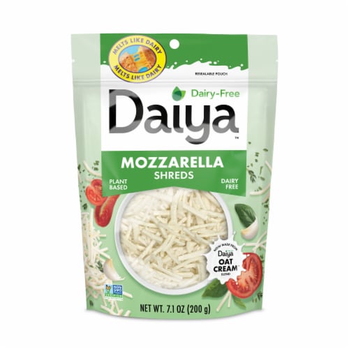 Daiya Dairy Free Mozzarella Cheese Shreds Perspective: front