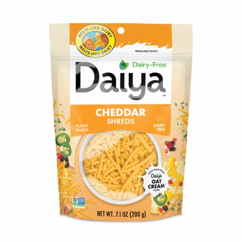 Daiya Dairy Free Cheddar Style Vegan Cheese Shreds Perspective: front