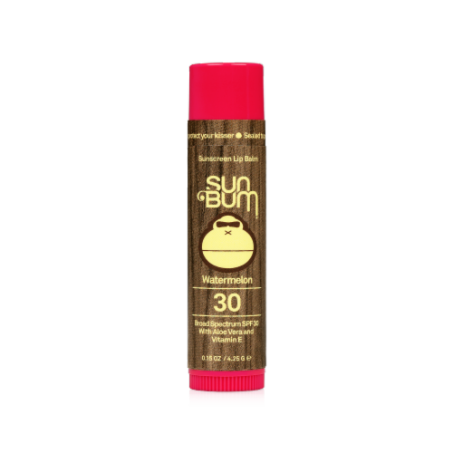 Sun Bum® SPF30 Watermelon Sunscreen Lip Balm Perspective: front