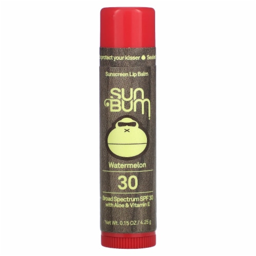 Sun Bum Watermelon Sunscreen Lip Balm SPF 30 Perspective: front