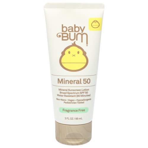 Baby Bum Mineral 50 Fragrance Free Sunscreen Lotion SPF 50 Perspective: front