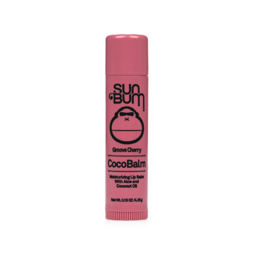 Sun Bum Groove Cherry CocoBalm Lip Balm Perspective: front