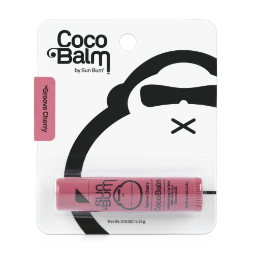 Sun Bum COco Balm Groove Cherry Lip Balm Perspective: front