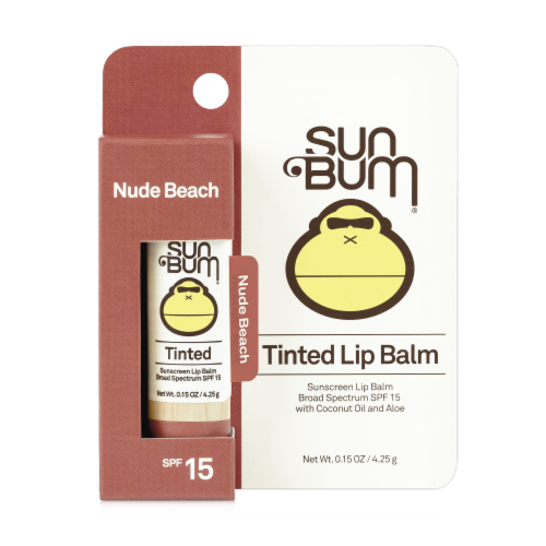 Sun Bum Tinted Lip Balm - Nude Beach (Blister) Perspective: front