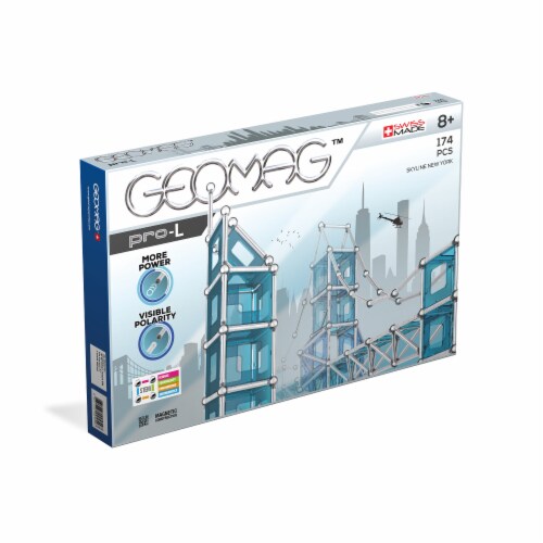 Geomag™ Pro-L Skyline New York Magnetic Construction Set Perspective: front