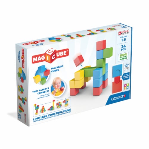 Geomag™ Magicube™ Magnetic Cube Set Perspective: front