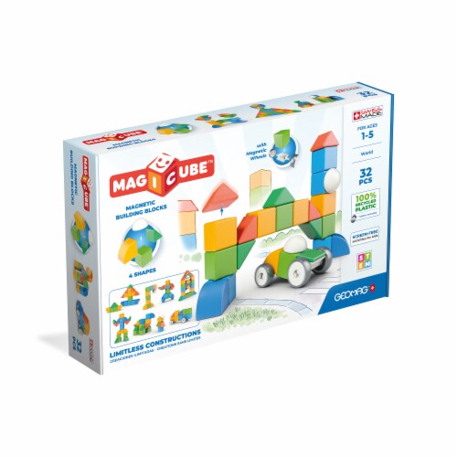 Geomag™ Magicube™ Magnetic Building Blocks Perspective: front