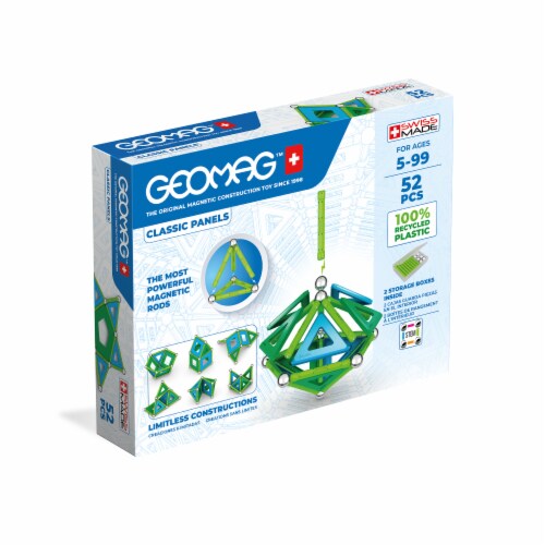 Geomag™ Classic Panels Magnetic Construction Toy Perspective: front
