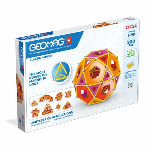 Geomag™ Classic Panels Magnetic Construction Toy Perspective: front