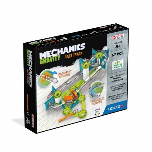 Geomag™ Mechanics Gravity Race Track Building Toy Perspective: front
