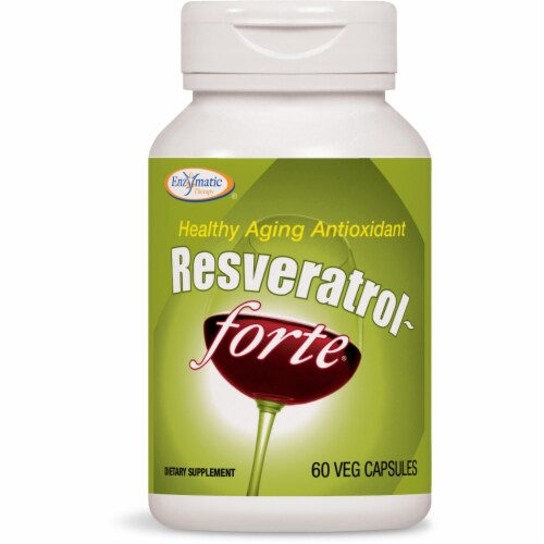 Enzymatic Therapy Resveratrol Forte Capsules Perspective: front