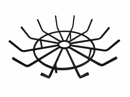 Pleasant Hearth Wagon Wheel Steel Wood Grate Perspective: front