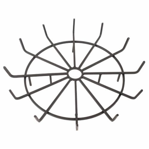 Pleasant Hearth Wagon Wheel Steel Wood Grate Perspective: front