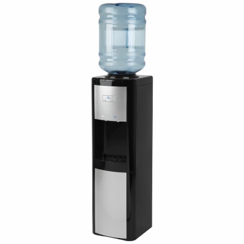 Vitapur Top Load Water Dispenser - Black/Platinum Perspective: front