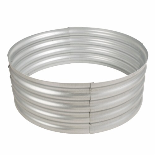 Pleasant Hearth Infinity Galvanized Fire Ring Perspective: front
