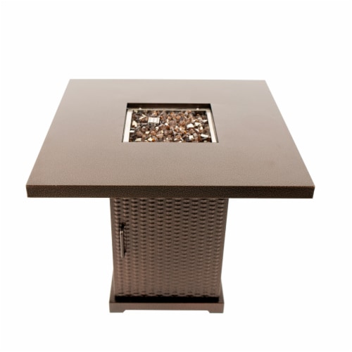 Pleasant Hearth Warren Gas Fire Pit Table Perspective: front